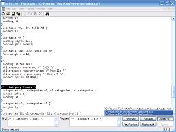 Click to view large image The Find/Replace Panel is open, with 2 of 3 files selected in the Apply To popup list.