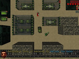 Click to view large image A bomb is placed between crated Army Jeeps. Message reads: ‘Defenders have 10 seconds to defuse the bomb’.