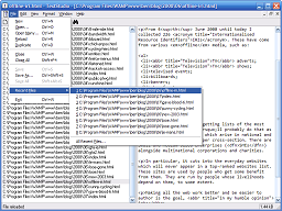 TextStudio with many files open.