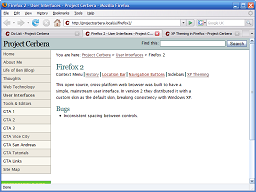 Firefox 2 and it’s customised-by-default appearance.