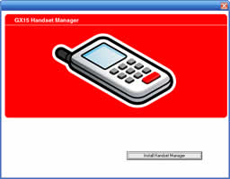 Previous controls are replaced by a single button, saying “Install Handset Manager”.