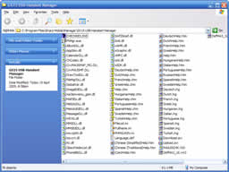 Windows Explorer shows 76 objects in C:\Program Files\Sharp Mobile\GX15 USB-Handset Manager.