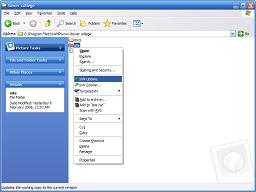 Selecting SVN Update from the Windows Explorer context menu.